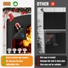 Magnetic Fireplace Draft Cover, Fireplace Blocker Blanket Stops Heat Loss,