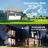 JEJOT 6 Pack Solar Motion Lights Outdoor Waterproof, 270° Wide