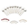 10 x Rose Flat Hair – Hair Pin – Bride Bridesmaids Prom Headband Various Colours White