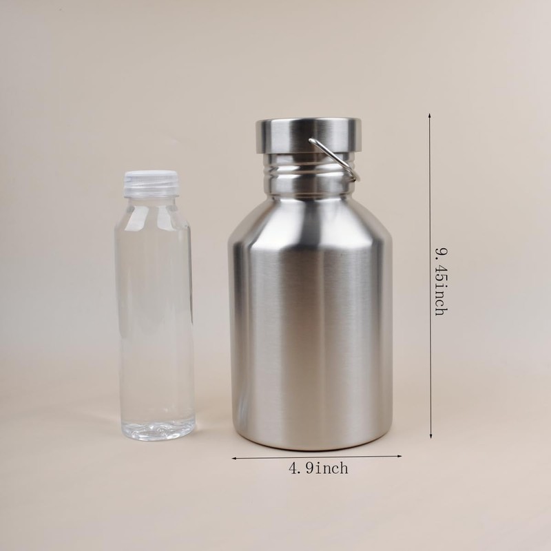 68OZ Stainless Steel Water Bottle with Handle Big Water Bottle
