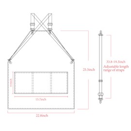 MIKI WELL 2 Pieces Waterproof Vinyl Aprons,Hairstylist Transparent Aprons with Adjustable Wide Shoulder Straps, Women Barber Salon Chef Nail Technician to Keep Clean (black+pink)