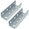 eoere 2 PCS U Shaped Splice Fittings Strut Connector Bracket