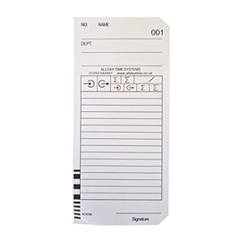 QuickClocks Barcoded Clocking in Cards QR395 (100)