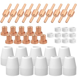 RYXZEN Plasma Cutter Accessories PT31 Standard Air Plasma Cutting Nozzle Electrode Consumables Plasma Cutter Replacement Parts Consumables Plasma Cutting Nozzles for CUT40 CUT50 CT312 Pack of 40