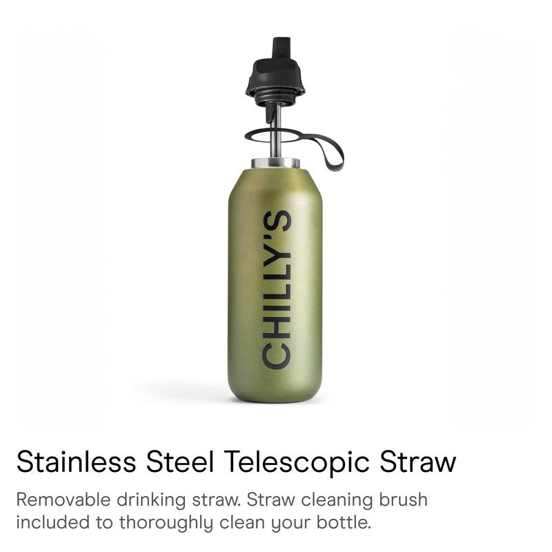 Chilly's Series 2 Flip Bottle - Thermos Flask with Sports