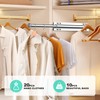 Valet Rod for Closet Retractable, 13.4"-23.2" Pull Out Clothes Hanger