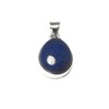 Teardrop Afghanistani Lapis Lazuli Sterling Silver 925 Gemstone Pendant -
