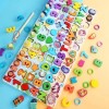 Nayumi Tablero Juego Educativo Montessori Pesca Letra Número Animal