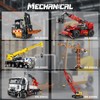 Reobrix Forklift Truck Building Block Kit,RC Forklift Toys APP Remote