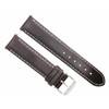 Ewatchparts 18-19-20-22-24mm Genuine Leather Watch Band Strap Smooth With Clasp