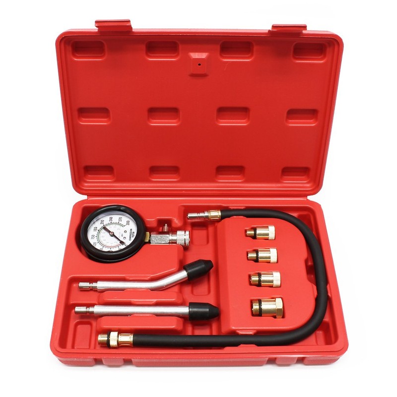 Wiltec Compression Gauge 0-20 Bar for Cars/Trucks Petrol Engines Compression