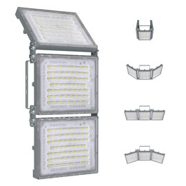 STASUN 480W LED Flood Light, Mini Series Exterior Floodlight, 48000LM 6000K Daylight White, IP66 Waterproof, 3 Adjustable Panels, Outdoor LED Security Lighting for Backyard, Driveway, Parking Lot