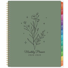 2026-2028 Planner - Monthly Planner 2026-2028, from January 2026 to December 2028, 8.5" x 11", 3 Years Calendar with Monthly Tabs and Back Pocket, Perfect for Organize