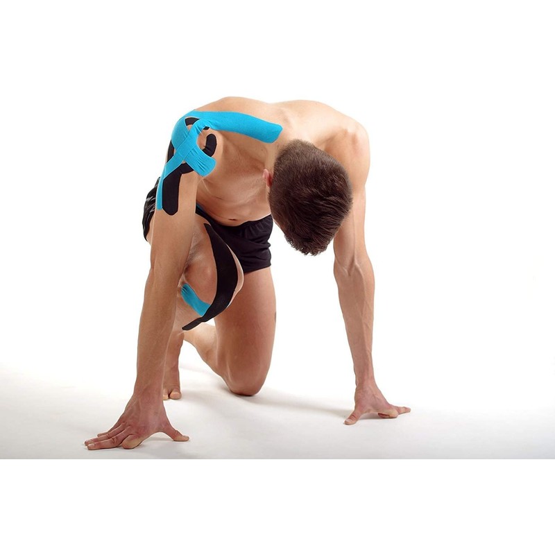 Kinesiology Tape(3 Rolls pack), Elastic Therapeutic Sports Tape Pro for