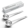 LEIFENY 2PCS 1TBSP(15ML) 18/8 Stainless Steel Measuring Spoon, Metal Measure