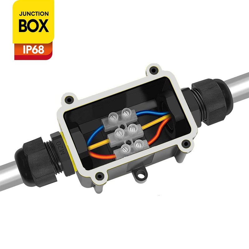 MABUSIYI IP68 Waterproof Junction Box, Outdoor Electrical Junction Boxes, Outdoor