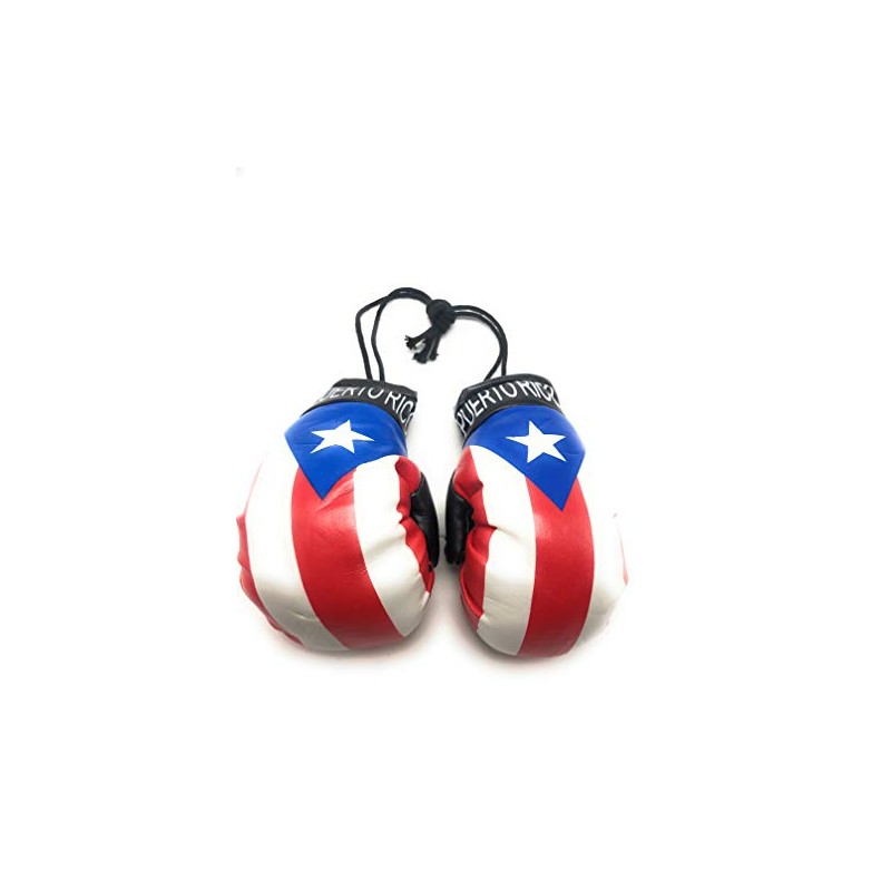 Red Hat Ent Hanging Car Mirror Mini Boxing Gloves (Puerto