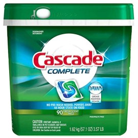 Cascade Complete ActionPacs Dishwasher Detergent, Fresh Scent, 90 Count
