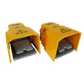 TEMCo Extra Heavy Duty Foot Switch 2 Qty - W Guard 15A SPDT Electric Pedal Momentary New 5 Year Warranty