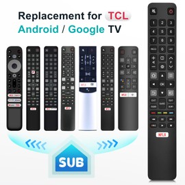 Universal-Fernbedienung für TCL Smart TV, Ersatzfernbedienung für TCL Android/Google TV