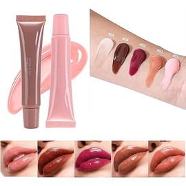Fafamoon Lip Oil y Lip Gloss - Ice Watery Lip Tint, Lip Glow, Nonstick y Long-Lasting