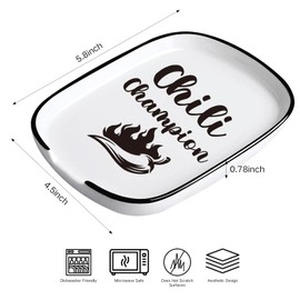 Remifala Ceramic Spoon Rest for Kitchen Stove Top Counter, Funny Chili Champion Heat Resistant Spoon Holder, Kitchen Cute Decor, Ideal Gift for cooking Lovers, Kitchen Accessories for House Warming