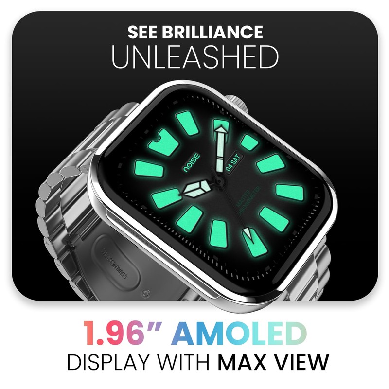 Noise ColorFit Pro 5 Max 1.96" AMOLED Display Smart Watch,