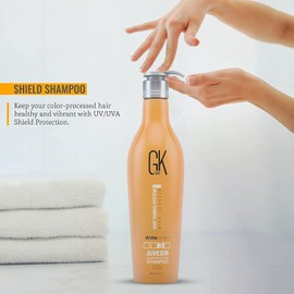 GK HAIR Shield Shampoo (650ml/22oz) Color Protection Deep Cleansing for Dry Dull Hair Sulfate Free and Balancing Conditioner 300ml For Dry Damaged Oily and Color Treated Hair
