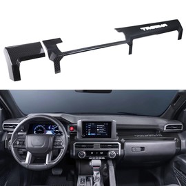 INTGET for 2026 Toyota Tacoma Accessories 2024 2025 Dashboard Panel Cover for Tacoma SR/SR5/TRD PreRunner/Sport/Off-Road ABS Plastic Interior Carbon Fiber Decoration(with 8inch Screen)