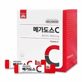 고려은단 메가도스C 3000 비타민C 60포 1개 영국산 고함량 비타민씨 D Korea Eundan Mega Dose C 3000 Vitamin C 60 Sachets 1 Pack UK High Content Vitamin C D