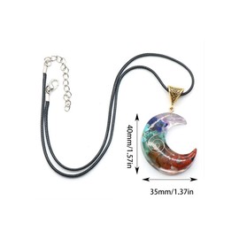 Floatdream Set of 2 Chakra Bracelet and Chakra Necklace, Necklaces for Women, Crystal Set, Suitable for Men and Women, Beautiful Gift, Crystal Agate