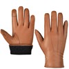 SURAWIL Mens Leather Gloves Touchscreen, Genuine Leather Winter Fleece Lined