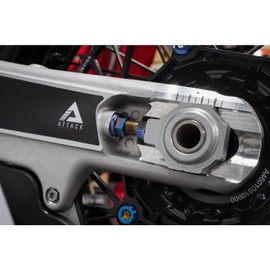 Tusk Titanium Axle Adjuster Bolts Burnt Blue Compatible with Honda CRF450R 2002-2025/CRF250R 2004-2025/Compatible with Yamaha YZ250F 2002-2025/YZ450F 2003-2025