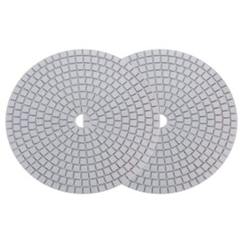 uxcell Diamond Polishing Pad 7-Inch 300 Grits Wet/Dry Grinding for Stone Concrete Marble Countertop Floor 2pcs