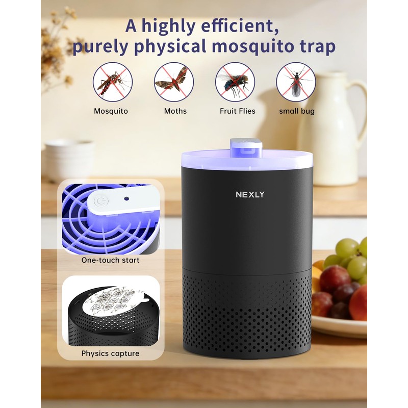 NEXLY MK029 Bug Zapper Trap Indoor in Home Mosquito Zapper