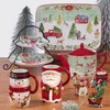 Certified International Joy of Christmas Teapot 40 oz, Multicolor