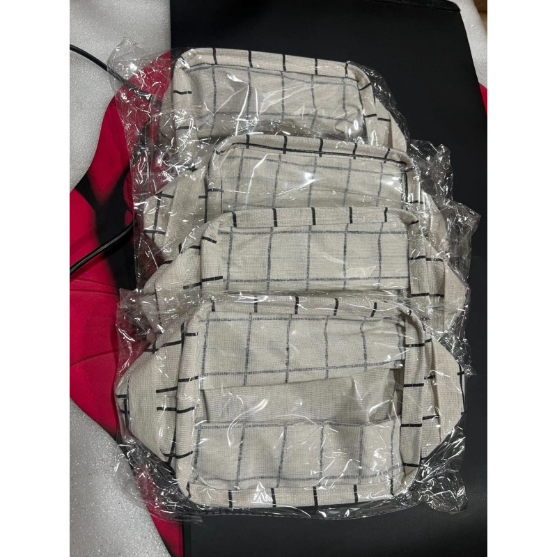 Essentials 4 Pack Storage Baskets Bins Cabinet Fabric Container Basket