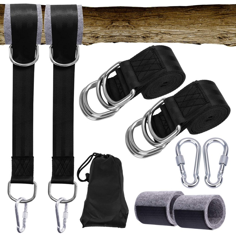 ANGGO Tree Swing Hanging Straps, Outdoor Hammock Straps Adjustable Holds