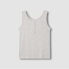 JAJU [JAJU] Women's Modal Ribbed Sleeveless Lounge T-shirt_Melange Oatmeal