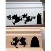 FnkBiz Jaq and Gus Wall Decal Mouse Hole Baseboard Sticker