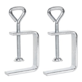 Zimoer C Clamp, Pack of 2 Metal C Clamps, Small Screw Clamps, Heavy Duty Carrier Clamp, Fixing Pliers, Table Clamp, Mounting Clamp for Woodworking, Metalworking, Assembly, Welding, Carpentry