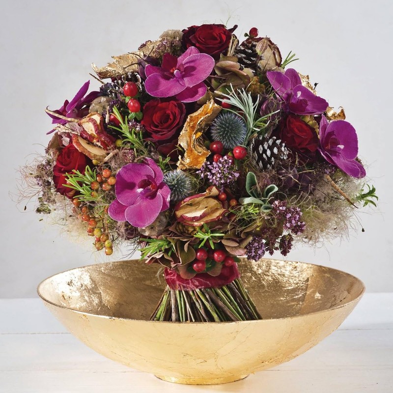 matches21 Round flat planting bowl planter flower bowl plastic bowl