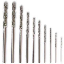 10 Piece Diamond Drill Bit Set, Tile Drill Set, Robust and Durable, Practical Diamond Drill Tiles, Perfect for Fine Engraving Work and Detailed Projects
