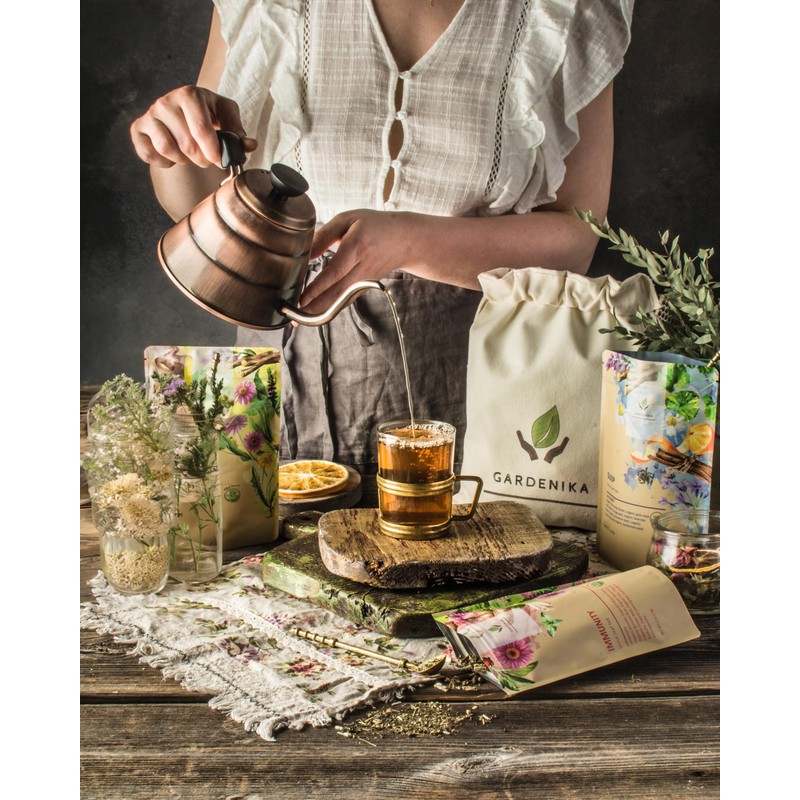 Gardenika Organic Loose Leaf Tea Sampler - Herbal Caffeine-Free Set