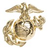 Marlow White USMC Dress Cap Device, ENLISTED