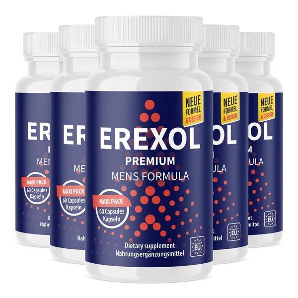 Erexol Capsules Maxi Pack for Active Men 60 Capsules per Tin 5x