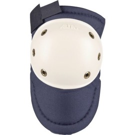 ALTA 50900 AltaPRO Knee Protector Pad, Navy Cordura Nylon Fabric, AltaGrip Fastening, Hard Cap, Round, White