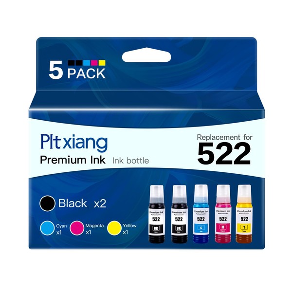 Compatible with Epson 522 Premium Ink Refill Bottles, Non Sublimation