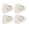 4 Pcs D Ring Patch Stainless Steel D Ring Pad