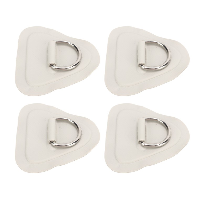 4 Pcs D Ring Patch Stainless Steel D Ring Pad